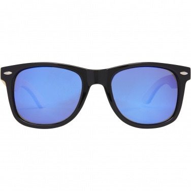 Logotrade business gift image of: Taiyō rPET/bamboo mirrored polarized sunglasses in gift box