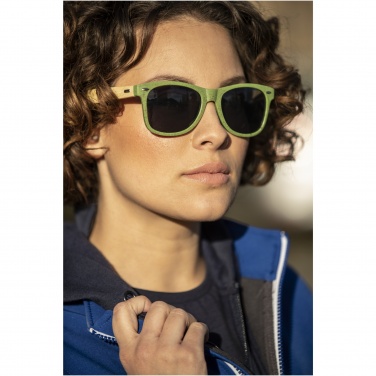 Logo trade corporate gifts picture of: Sun Ray bamboo sunglasses