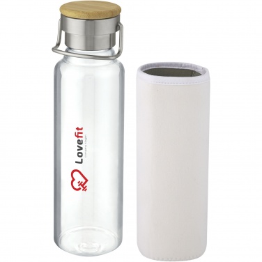 Logo trade promotional products image of: Thor 660 ml glass bottle with neoprene sleeve
