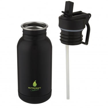 Logotrade promotional items photo of: Lina 400 ml stainless steel sport bottle with straw and loop