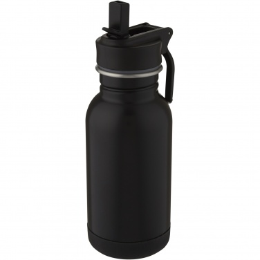 Logotrade business gifts photo of: Lina 400 ml stainless steel sport bottle with straw and loop