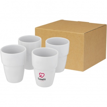 Logotrade promotional gift image of: Staki 4-piece 280 ml stackable mug gift set
