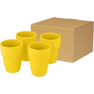 Logotrade promotional giveaway picture of: Staki 4-piece 280 ml stackable mug gift set