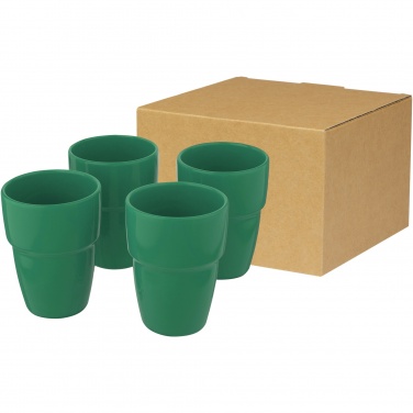 Logo trade promotional item photo of: Staki 4-piece 280 ml stackable mug gift set