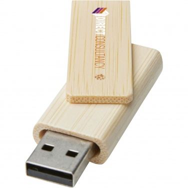 Logotrade corporate gift image of: Rotate 16GB bamboo USB flash drive