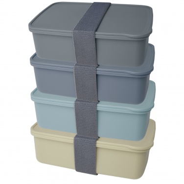 Logo trade business gift photo of: Dovi recycled plastic lunch box