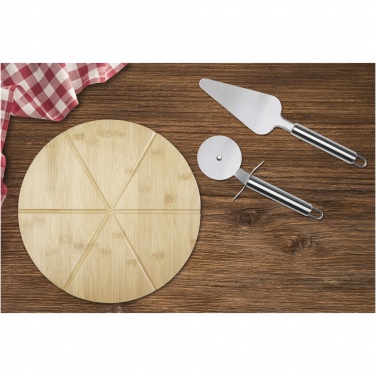 Logotrade promotional merchandise picture of: Mangiary bamboo pizza peel and tools