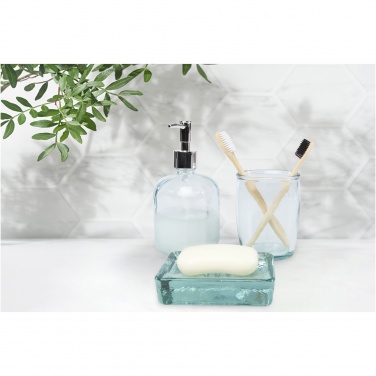 Logo trade advertising products image of: Jabony 3-piece recycled glass bathroom set