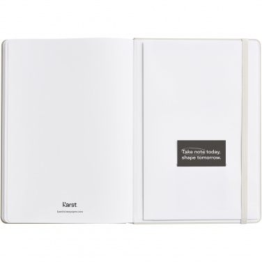 Logotrade promotional giveaway image of: Karst® A5 stone paper hardcover notebook - lined