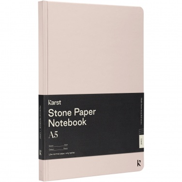 Logotrade promotional item picture of: Karst® A5 stone paper hardcover notebook - lined