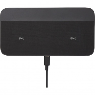 Logo trade promotional giveaway photo of: Hybrid 15W premium dual wireless charging pad