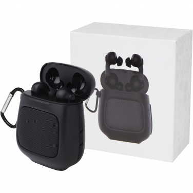 Logo trade corporate gift photo of: Remix auto pair True Wireless earbuds and speaker