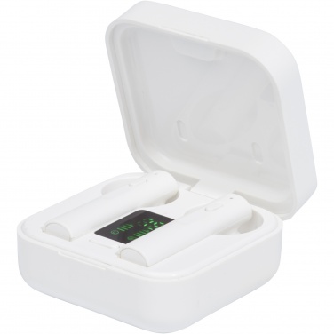 Logotrade promotional product image of: Tayo solar charging TWS earbuds 