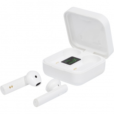 Logo trade corporate gift photo of: Tayo solar charging TWS earbuds 