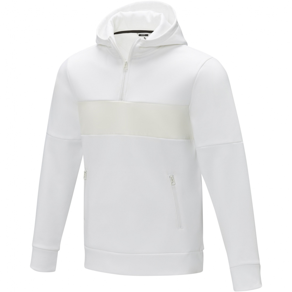 Logo trade promotional products image of: Sayan men's half zip anorak hooded sweater