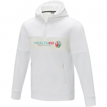 Logotrade promotional giveaway image of: Sayan men's half zip anorak hooded sweater