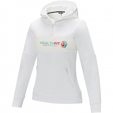 Logo trade promotional product photo of: Sayan women's half zip anorak hooded sweater