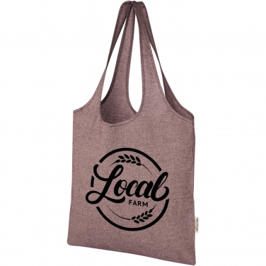 Logo trade promotional items picture of: Pheebs 150 g/m² recycled cotton trendy tote bag 7L