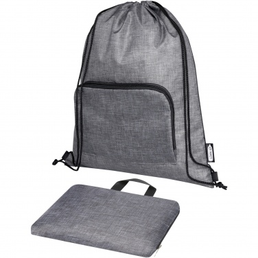 Logotrade promotional product picture of: Ash recycled foldable drawstring bag 7L
