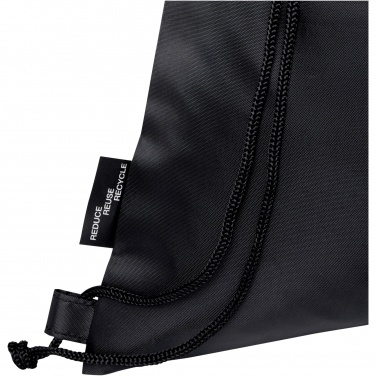 Logo trade corporate gifts picture of: Ash recycled foldable drawstring bag 7L