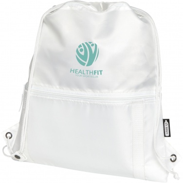 Logo trade promotional merchandise picture of: Adventure recycled insulated drawstring bag 9L