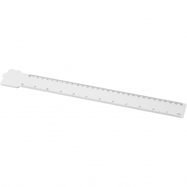 Logotrade promotional giveaway picture of: Tait 30cm house-shaped recycled plastic ruler