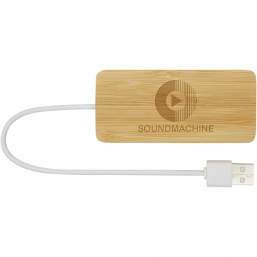Logotrade promotional product image of: Tapas bamboo USB hub