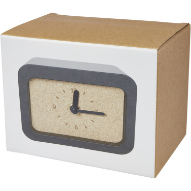 Logotrade corporate gift picture of: Momento wireless limestone charging desk clock