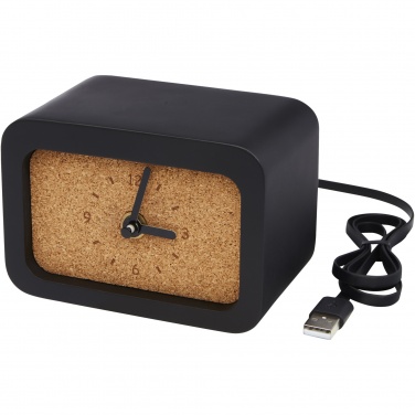 Logotrade promotional products photo of: Momento wireless limestone charging desk clock