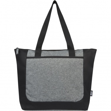 Logotrade corporate gifts photo of: Reclaim GRS recycled two-tone zippered tote bag 15L
