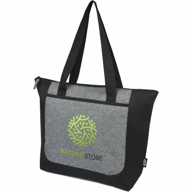 Logo trade promotional giveaways picture of: Reclaim GRS recycled two-tone zippered tote bag 15L