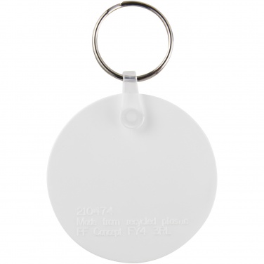 Logotrade promotional giveaways photo of: Tait circle-shaped recycled keychain