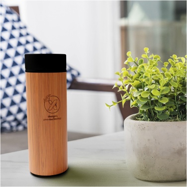 Logo trade promotional merchandise photo of: SCX.design D11 500 ml bamboo smart bottle