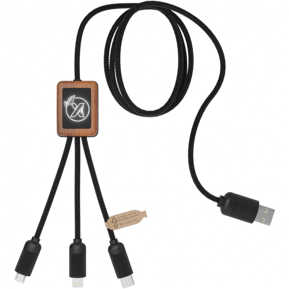 Logotrade advertising product image of: SCX.design C29 3-in-1 bamboo cable