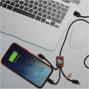 Logotrade corporate gift image of: SCX.design C29 3-in-1 bamboo cable