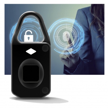 Logo trade promotional giveaways image of: SCX.design T10 fingerprint padlock