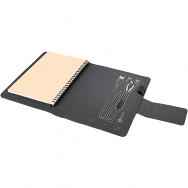 Logo trade corporate gift photo of: SCX.design O16 A5 light-up notebook power bank