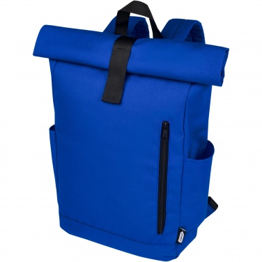 Logotrade promotional gift picture of: Byron 15.6" GRS RPET roll-top backpack 18L