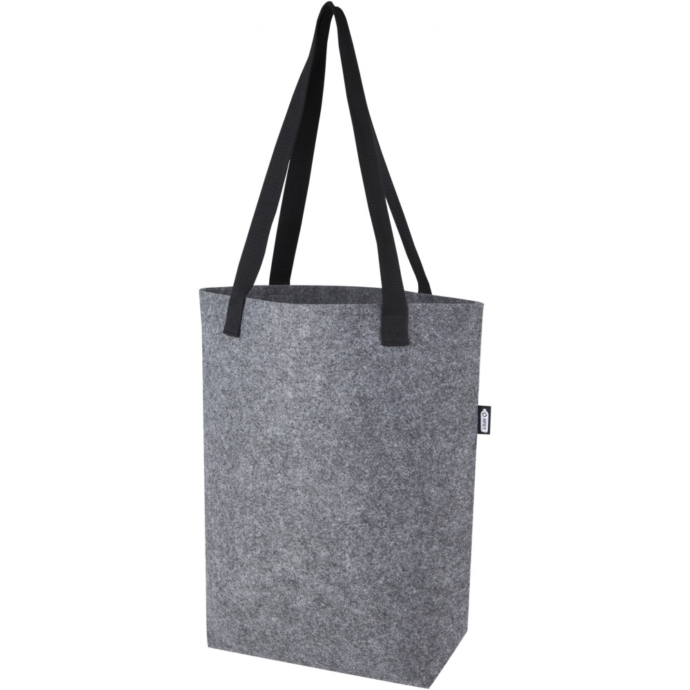 Logo trade advertising product photo of: Felta GRS recycled felt tote bag with wide bottom 12L