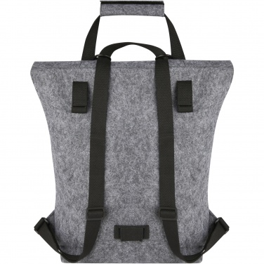 Logotrade promotional merchandise picture of: Felta GRS recycled felt roll-top bike bag 13L