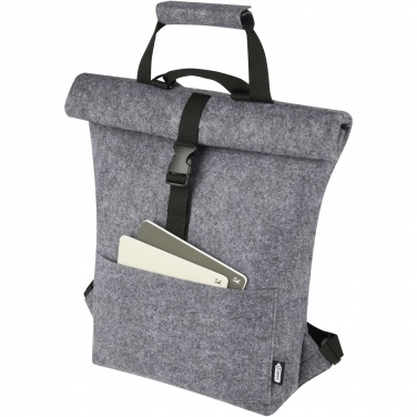 Logotrade promotional merchandise photo of: Felta GRS recycled felt roll-top bike bag 13L