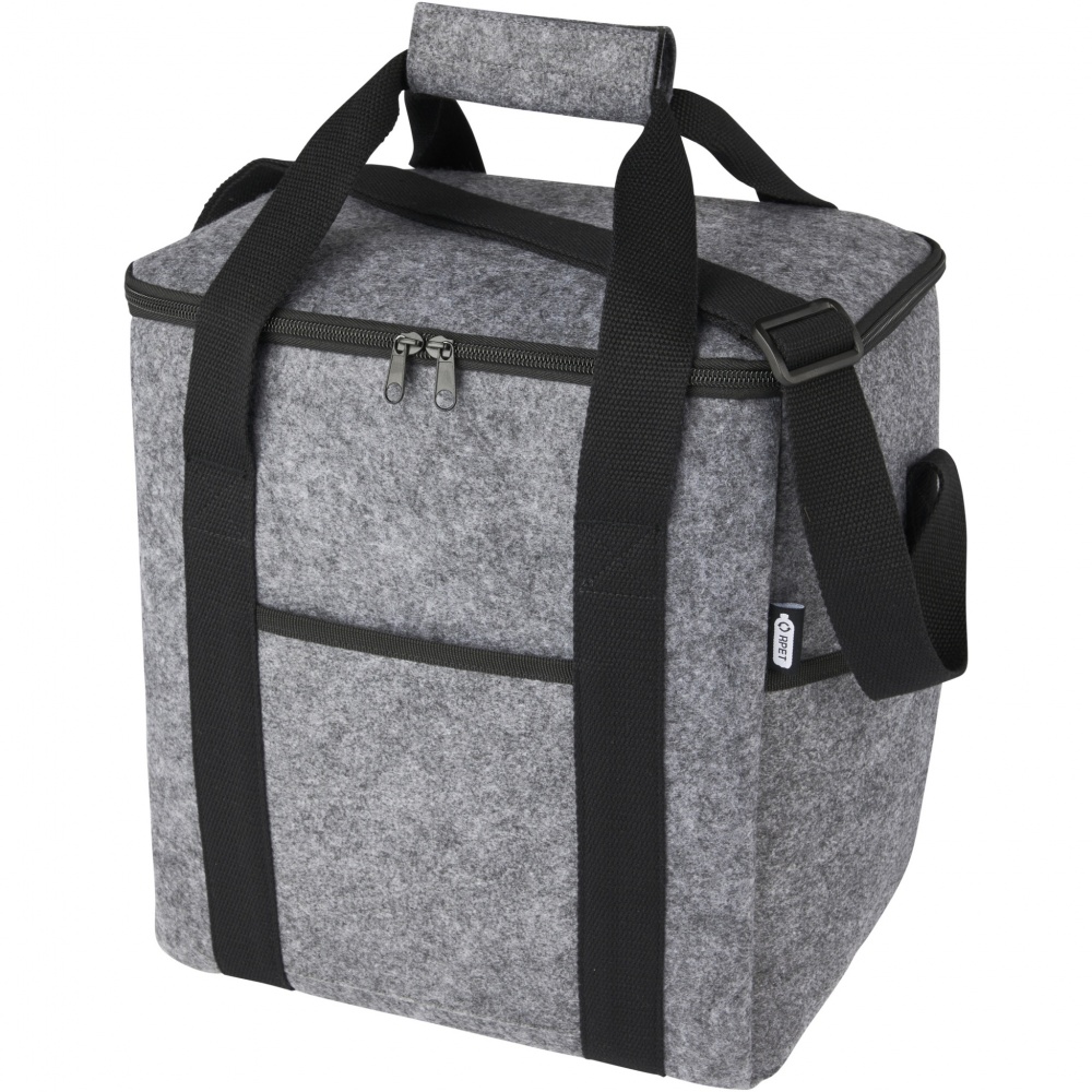 Logotrade corporate gift image of: Felta GRS recycled felt bottle cooler bag 21L