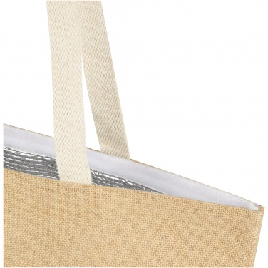 Logo trade business gifts image of: Juta 300 g/m² jute cooler tote bag 12L