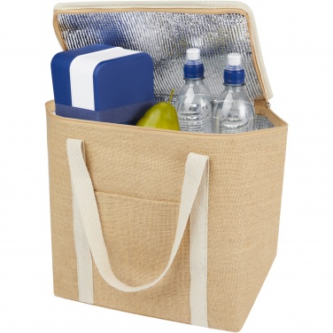 Logo trade advertising products image of: Juta 300 g/m² jute cooler bag 19L