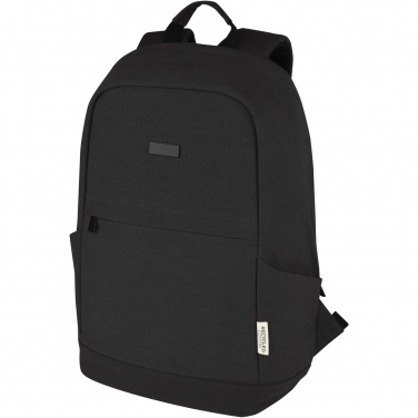 Logo trade advertising products image of: Joey 15.6" GRS recycled canvas anti-theft laptop backpack 18L