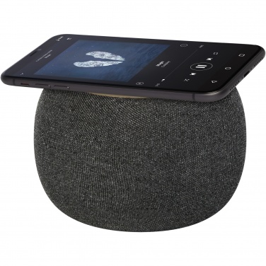Logotrade business gift image of: Ecofiber bamboo/RPET Bluetooth® speaker and wireless charging pad