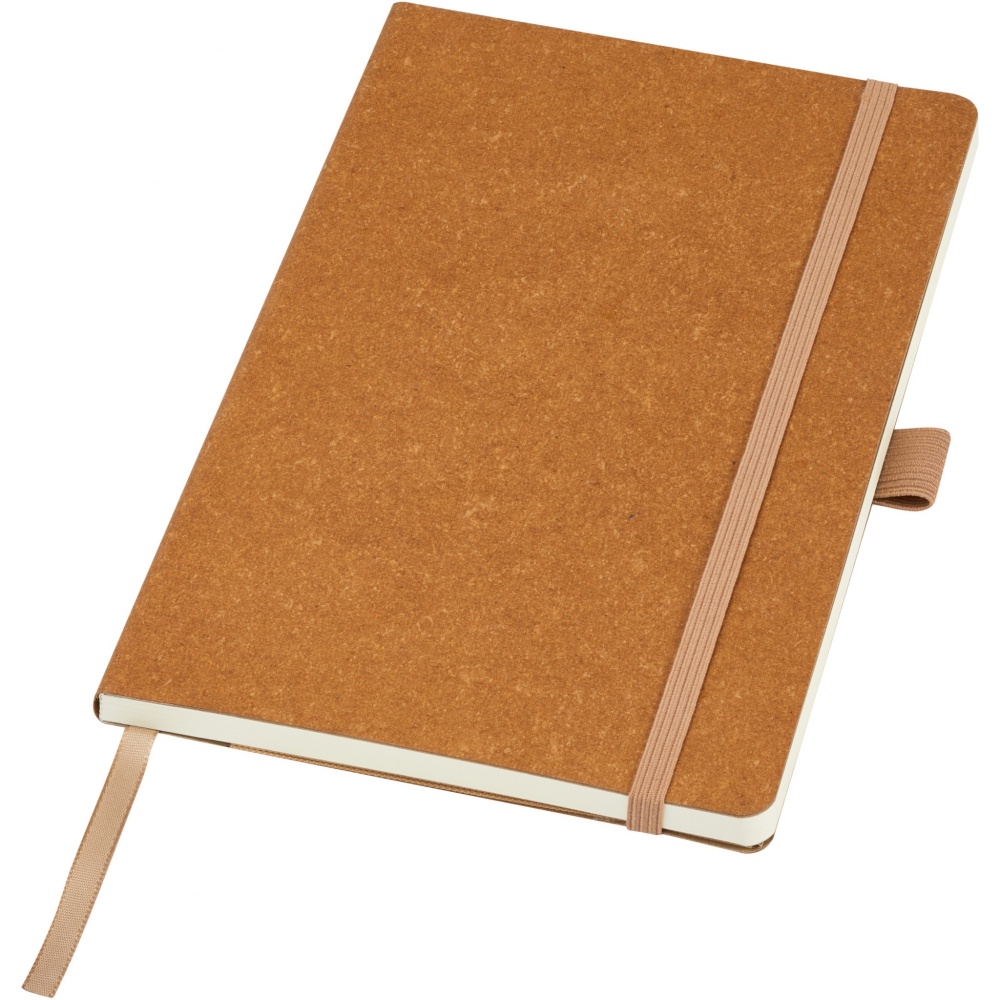 Logo trade promotional merchandise picture of: Kilau recycled leather notebook 