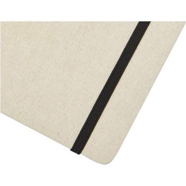 Logo trade promotional merchandise image of: Tutico organic cotton hardcover notebook