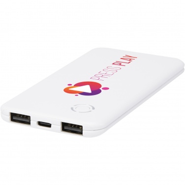 Logotrade promotional product picture of: Slender 4000 mAh slim dual power bank