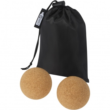 Logo trade promotional merchandise picture of: Trikona cork yoga ball